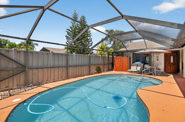 9927 Boca Gardens Trl Unit A, Boca Raton, FL 33496 - view of pool with a lanai and a patio area