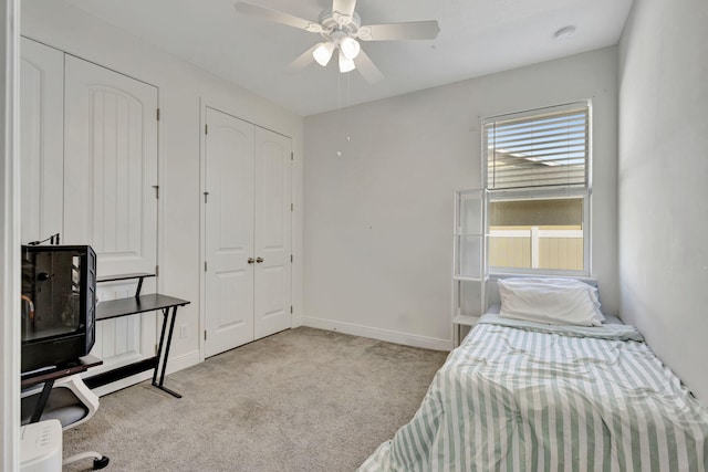 774 SE Ablett Ln, Port Saint Lucie, FL 34984 - unfurnished bedroom with carpet and a ceiling fan