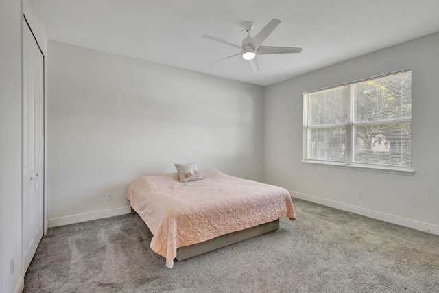 774 SE Ablett Ln, Port Saint Lucie, FL 34984 - carpeted bedroom with baseboards and ceiling fan