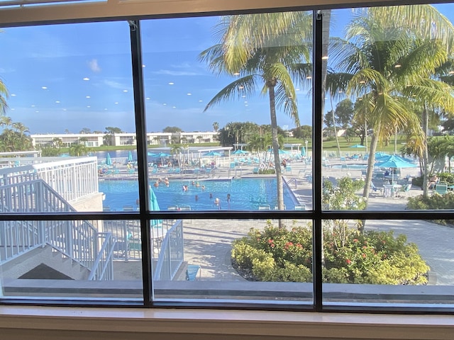 74 Normandy Unit B, Delray Beach, FL 33484 - water view with stairway