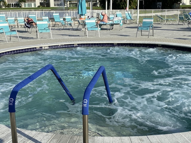 74 Normandy Unit B, Delray Beach, FL 33484 - view of pool with a patio area
