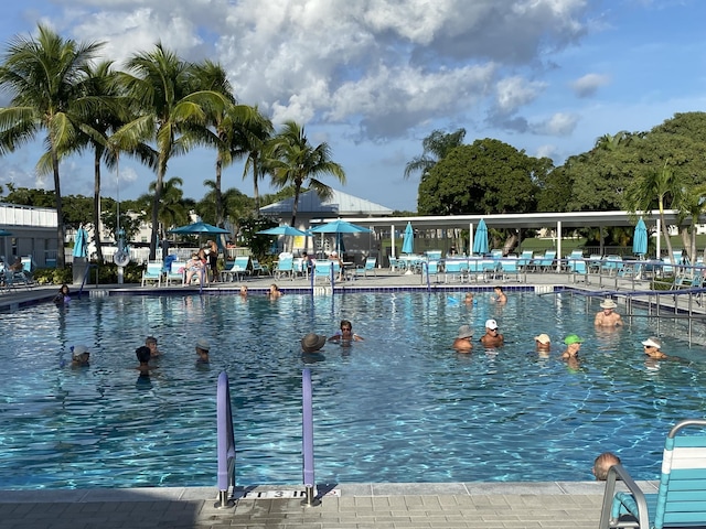 74 Normandy Unit B, Delray Beach, FL 33484 - view of pool
