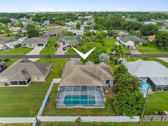 1901 SW Diamond St, Port Saint Lucie, FL 34953 - aerial view of residential area featuring a pool area