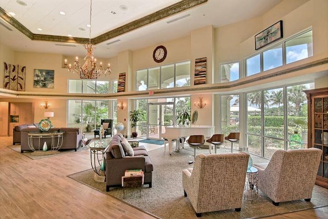 374 NW Sherry Ln, Port Saint Lucie, FL 34986 - community lobby featuring a high ceiling and recessed lighting