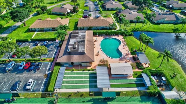 14085 Nesting Way Unit C, Delray Beach, FL 33484 - aerial view of a large body of water and a pool area