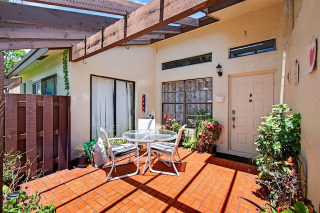 14085 Nesting Way Unit C, Delray Beach, FL 33484 - view of patio featuring outdoor dining space