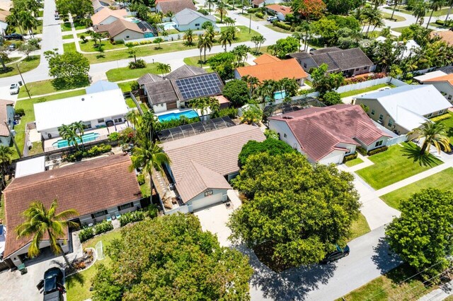 7800 Texas Trl, Boca Raton, FL 33487 - aerial perspective of suburban area with a pool area