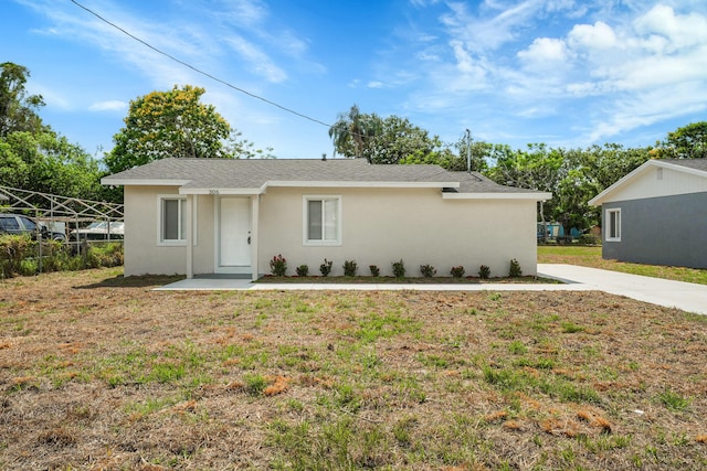 306 N N 28th St, Fort Pierce, FL 34947 - ranch-style home with stucco siding and a shingled roof