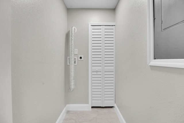 306 N N 28th St, Fort Pierce, FL 34947 - hall with baseboards and tile patterned flooring