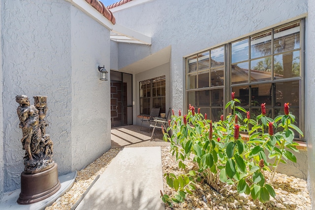 11265 Bannock Ave Unit 5, Boynton Beach, FL 33437 - property entrance with stucco siding