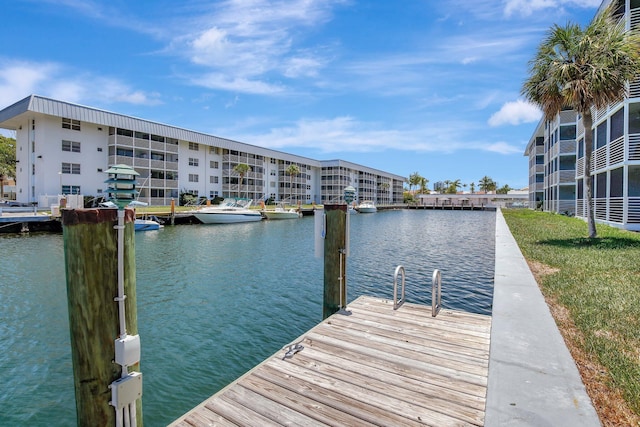 3600 NE 170th St Unit 407, North Miami Beach, FL 33160 - dock area featuring a water view