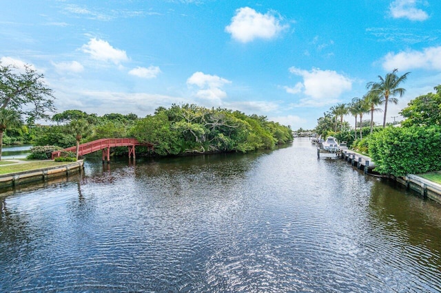 881 Elderberry Way, Boca Raton, FL 33486 - water view featuring a dock