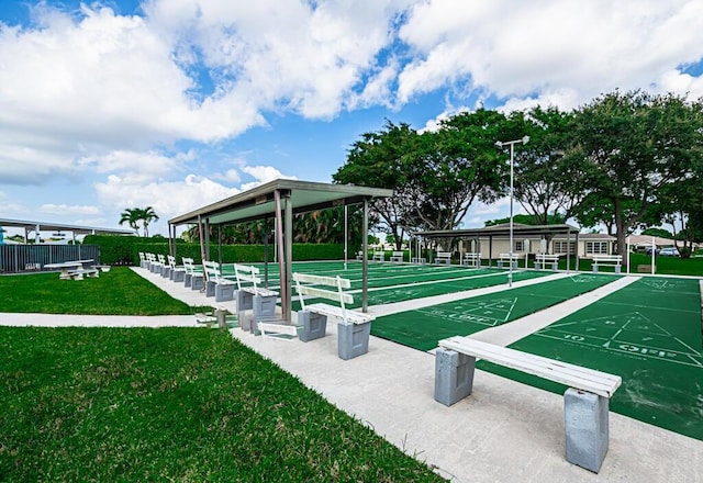 14572 Canalview Dr Unit C, Delray Beach, FL 33484 - view of community with shuffleboard