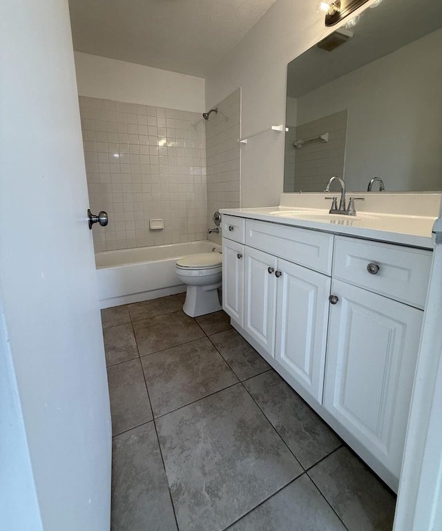 2564 Navajo Ave, Fort Pierce, FL 34946 - full bathroom featuring vanity, tile patterned flooring, and  shower combination