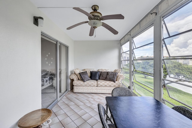 1902 Bermuda Cir Unit L2, Coconut Creek, FL 33066 - sunroom / solarium with ceiling fan