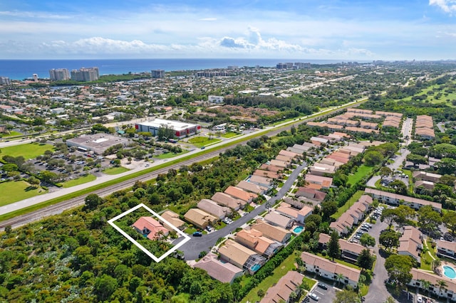 7200 NW Turtle Walk, Boca Raton, FL 33487 - view of property location featuring property boundaries highlighted and a nearby body of water