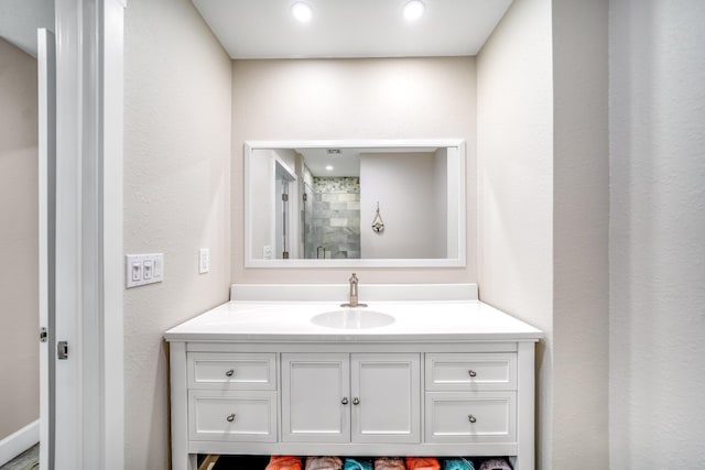 1819 SW Crane Crk, Palm City, FL 34990 - bathroom featuring vanity and a shower