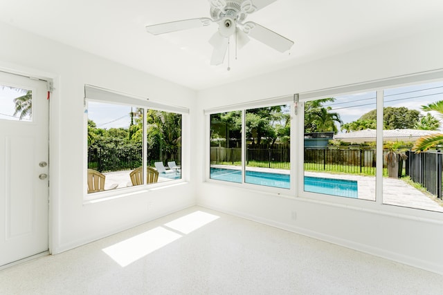 450 NE 38th St, Boca Raton, FL 33431 - unfurnished sunroom featuring plenty of natural light