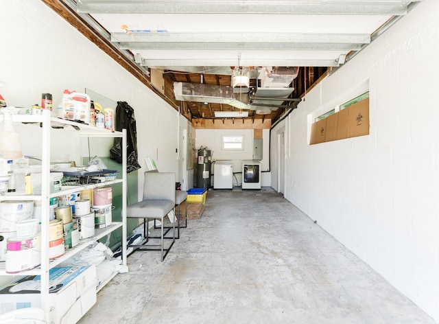 450 NE 38th St, Boca Raton, FL 33431 - garage featuring electric panel and electric water heater