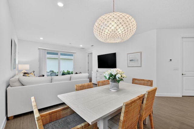 14929 Three Ponds Trl, Delray Beach, FL 33446 - dining room featuring wood finished floors and recessed lighting