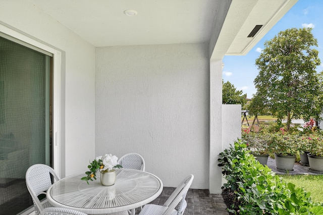 14929 Three Ponds Trl, Delray Beach, FL 33446 - balcony with outdoor dining space