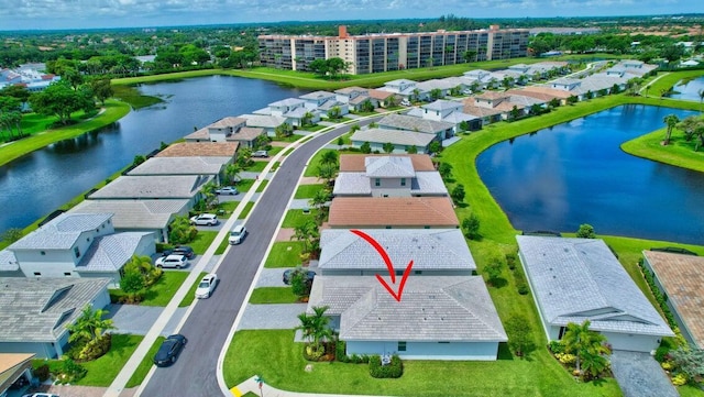 14929 Three Ponds Trl, Delray Beach, FL 33446 - aerial perspective of suburban area with a nearby body of water