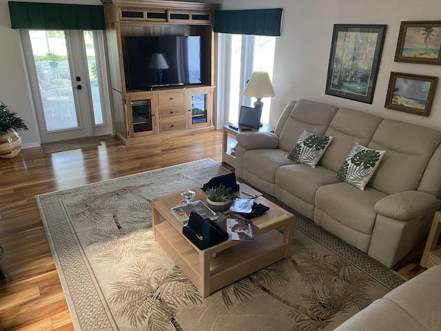 3053 SE Darien Rd, Port Saint Lucie, FL 34952 - living room featuring wood finished floors