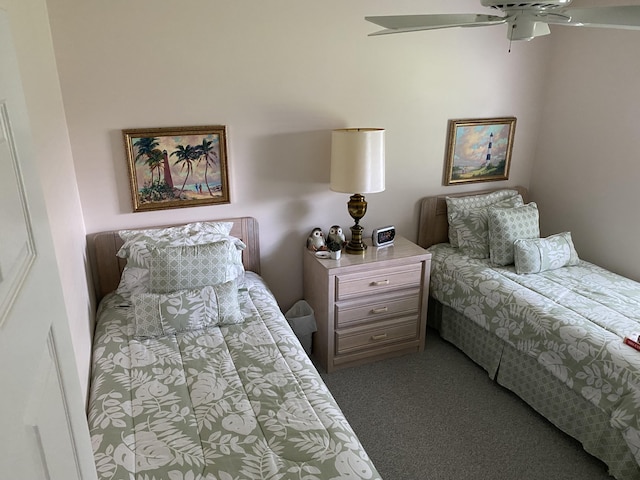 3053 SE Darien Rd, Port Saint Lucie, FL 34952 - carpeted bedroom featuring ceiling fan