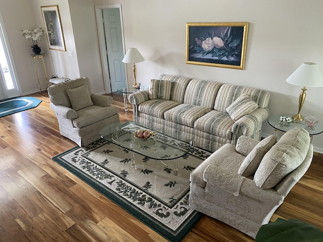 3053 SE Darien Rd, Port Saint Lucie, FL 34952 - living room with wood finished floors