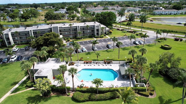 4090 Tivoli Ct Unit 303, Lake Worth, FL 33467 - view of property location with a pool area and a nearby body of water