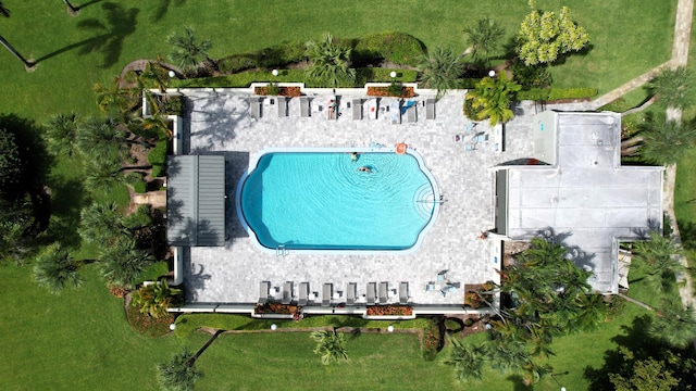 4090 Tivoli Ct Unit 303, Lake Worth, FL 33467 - drone / aerial view of a pool area