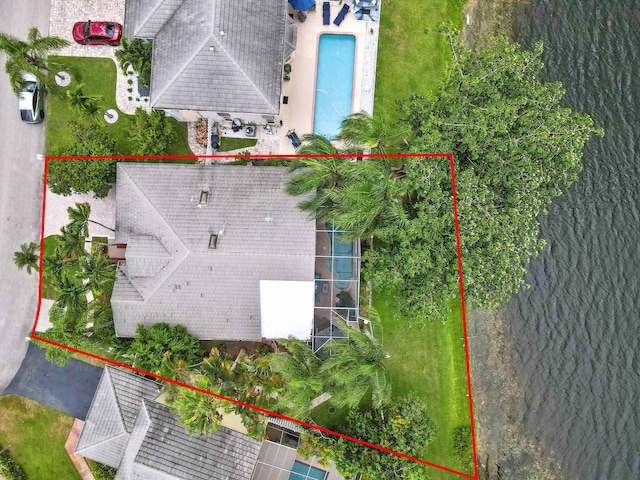 5210 NW 53rd Ave, Coconut Creek, FL 33073 - view from above of property featuring property parcel outlined