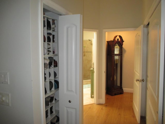 6314 Water Lilly Ln, Boynton Beach, FL 33437 - hall featuring light wood finished floors and baseboards