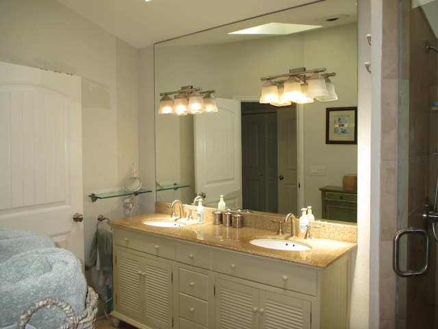 6314 Water Lilly Ln, Boynton Beach, FL 33437 - full bath featuring double vanity and an enclosed shower