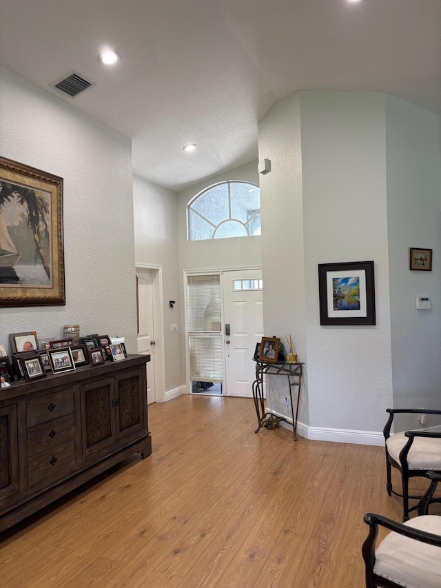 6314 Water Lilly Ln, Boynton Beach, FL 33437 - foyer entrance featuring light wood finished floors and recessed lighting