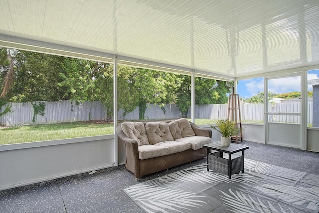 372 NE Ardsley Dr, Port Saint Lucie, FL 34983 - sunroom / solarium featuring an outdoor hangout area