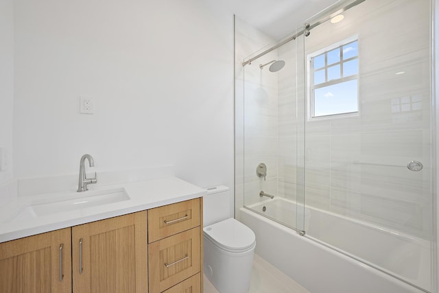 295 Austin Ln, West Palm Beach, FL 33401 - full bathroom with shower / bath combination with glass door and vanity