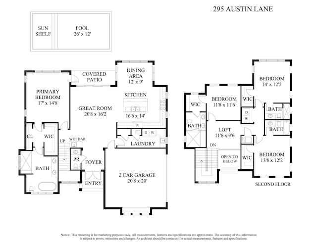 295 Austin Ln, West Palm Beach, FL 33401 - view of floor plan / room layout