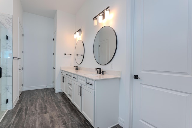 10815 Stellar Cir, Palm Beach Gardens, FL 33412 - full bath with double vanity and a stall shower