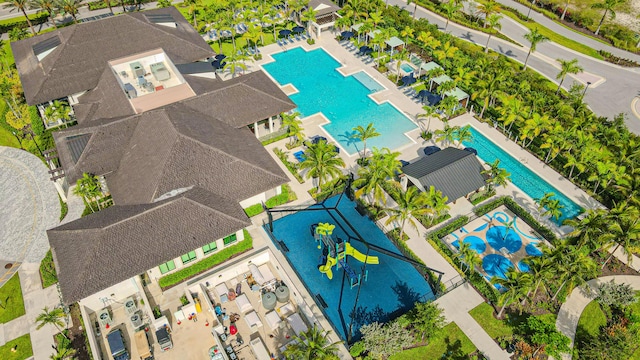 10815 Stellar Cir, Palm Beach Gardens, FL 33412 - drone / aerial view of a pool area