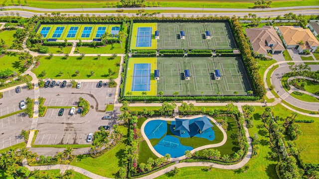 10815 Stellar Cir, Palm Beach Gardens, FL 33412 - bird's eye view of a pool area