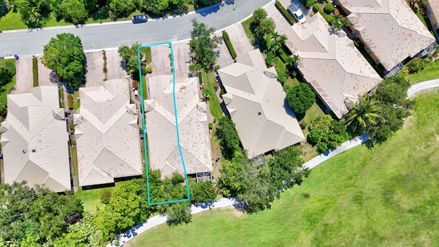 3611 NW Willow Creek Dr, Jensen Beach, FL 34957 - aerial view of property and surrounding area with property boundaries highlighted