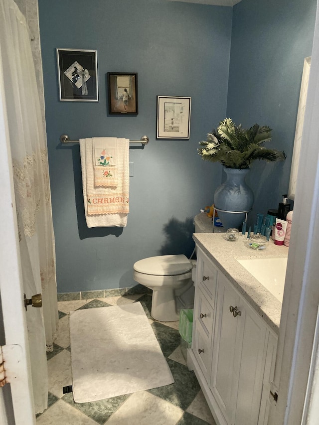 9165 SW 18th St, Boca Raton, FL 33428 - bathroom featuring vanity and curtained shower