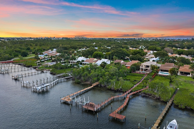 348 River Edge Rd, Jupiter, FL 33477 - aerial view of property and surrounding area featuring a large body of water