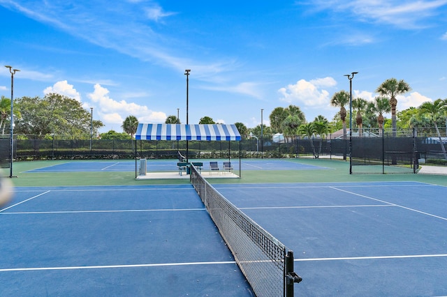 348 River Edge Rd, Jupiter, FL 33477 - view of tennis court with community basketball court