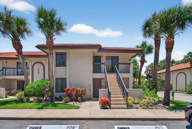 400 Club Cir Unit 201, Boca Raton, FL 33487 - view of property featuring stairs