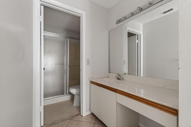 400 Club Cir Unit 201, Boca Raton, FL 33487 - bathroom with tile patterned floors, vanity, and a stall shower