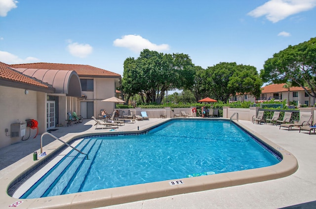 400 Club Cir Unit 201, Boca Raton, FL 33487 - community pool featuring a patio area