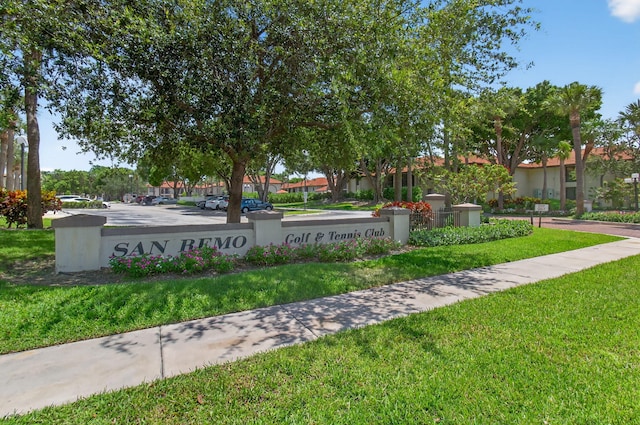 400 Club Cir Unit 201, Boca Raton, FL 33487 - community / neighborhood sign featuring a lawn