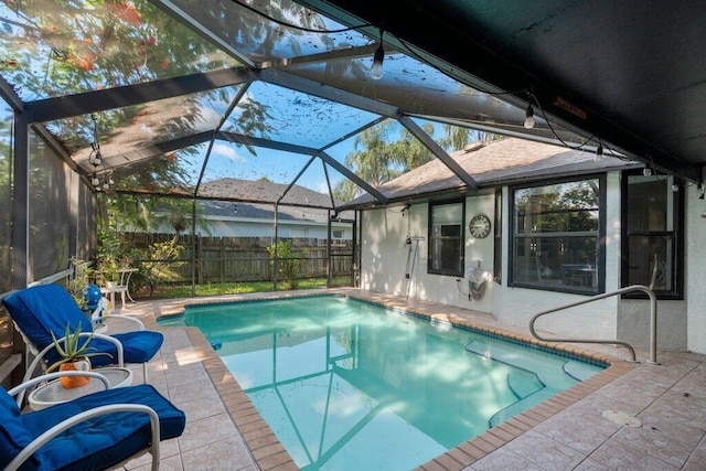 2997 SW Collings Dr, Port Saint Lucie, FL 34953 - view of pool featuring a patio and a lanai